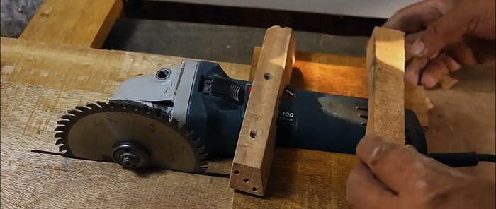 How to make a compact table saw from a grinder