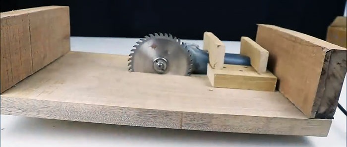 Cum să faci un ferăstrău de masă compact dintr-o polizor