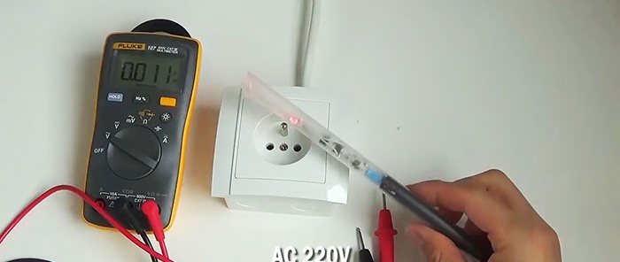 DIY contactloze hoogspanningsdetector