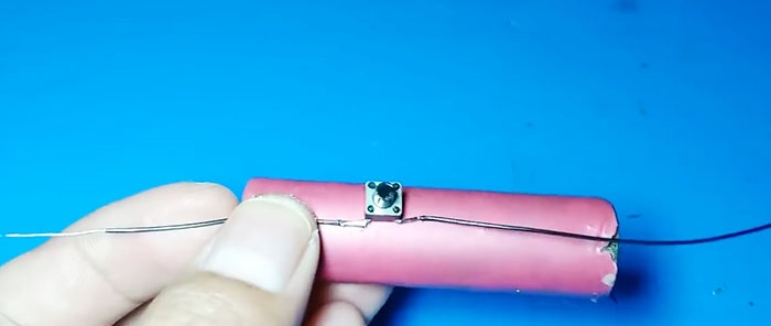 Cordless soldering iron made from a resistor