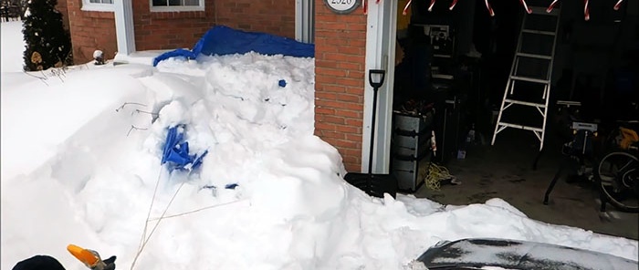 Die bequemste Art, Schnee zu räumen, die man sich vorstellen kann