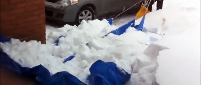 Cara paling malas untuk membersihkan salji yang boleh dibayangkan
