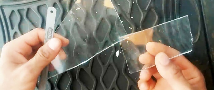 צריך לחתוך זכוכית אבל אין חותך זכוכית השתמש במצת
