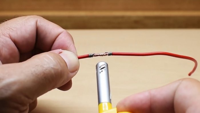 How to perfectly solder a wire without a soldering iron