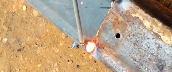 Thin metal welding method