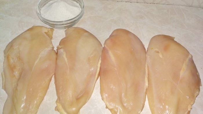 Homemade chicken fillet