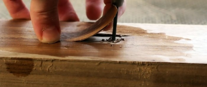 How to secretly install threaded fasteners into wood