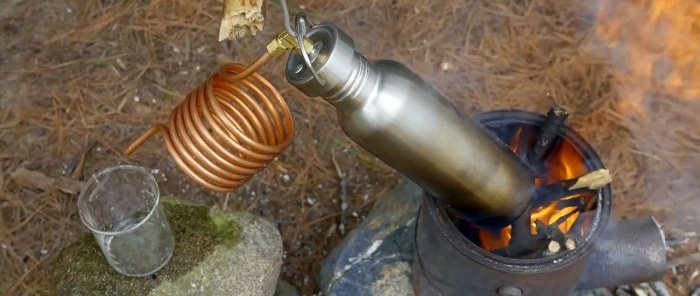 Do-it-yourself camping desalination maker