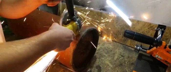 Cómo hacer un chorro de arena con un cilindro de gas.