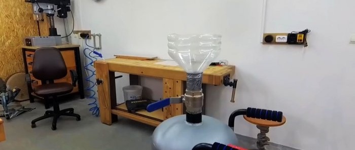 Hoe maak je een zandstraler van een gasfles