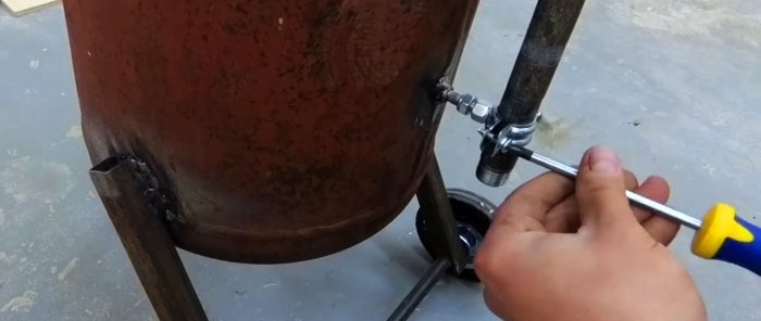 Hogyan készítsünk homokfúvót gázpalackból