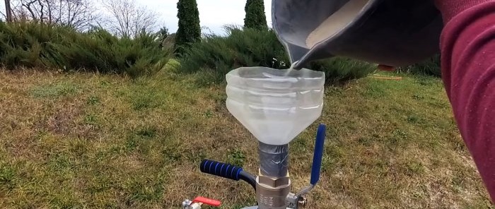 Cómo hacer un chorro de arena con un cilindro de gas.