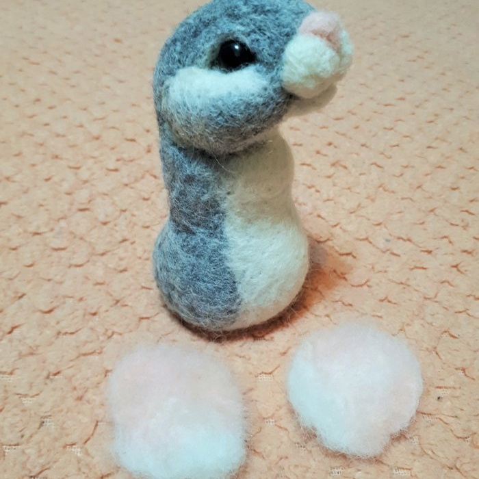 Mouse wool toys