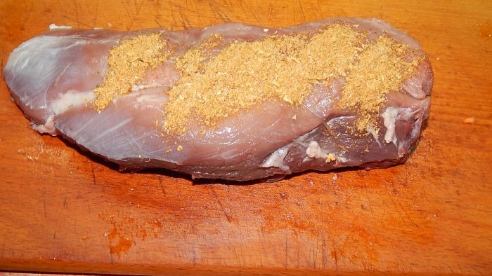 Gebackenes Schweinefleisch für das neue Jahr