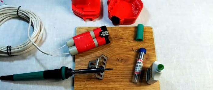 How to convert a cordless screwdriver to 220 V