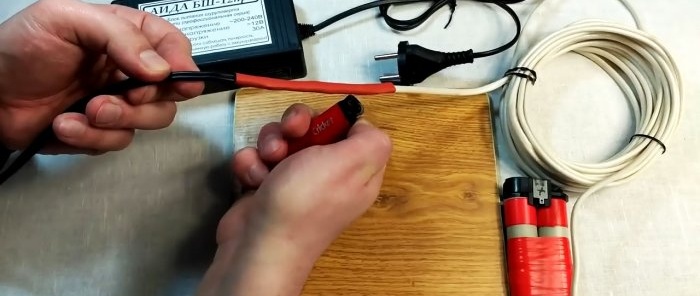 How to convert a cordless screwdriver to 220 V