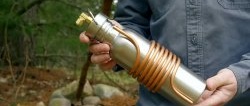 Do-it-yourself camping desalination maker