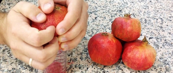 Pohár granátového jablka za 2 minúty