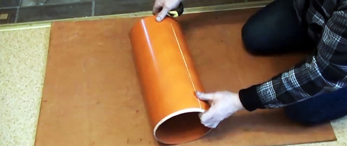 How to make a snow shovel from PVC pipe