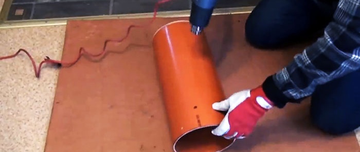 How to make a snow shovel from PVC pipe