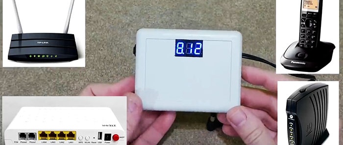How to make a mini 12 V uninterruptible power supply for a router