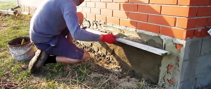 Tanie i wesołe wykończenie podłoża zaprawą cementową