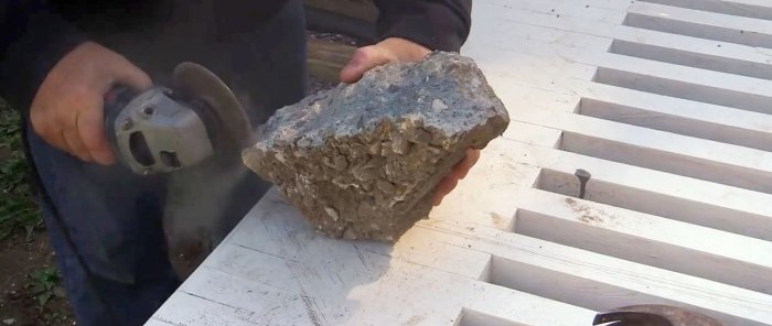 Mâner cuțit de beton DIY
