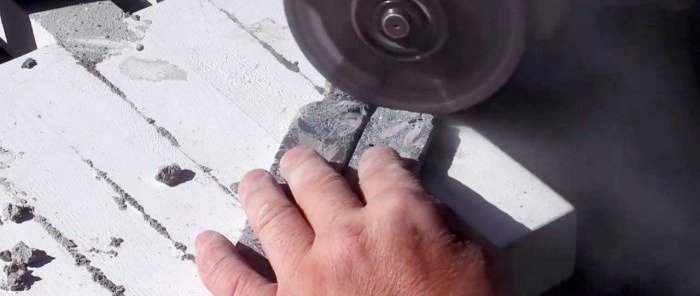 DIY concrete knife handle