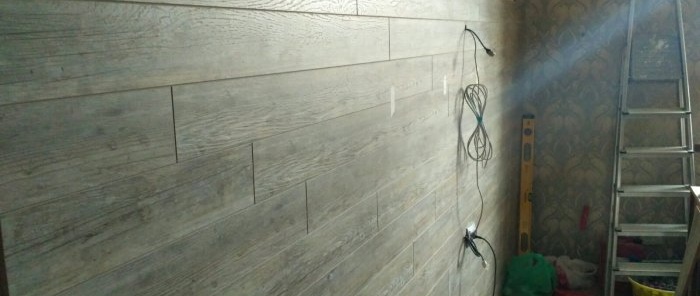 Układanie laminatu na ścianie