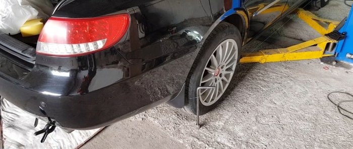How to make rear wheel alignment at home