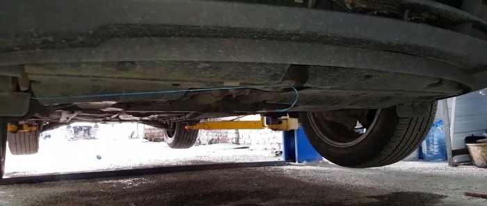 How to make rear wheel alignment at home