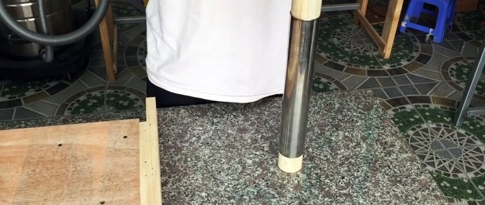 Lijadora y calibradora de tambor casera para madera