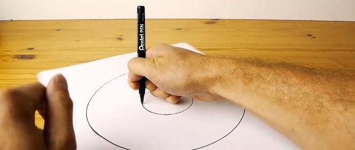 Hur man ritar perfekt släta cirklar för hand