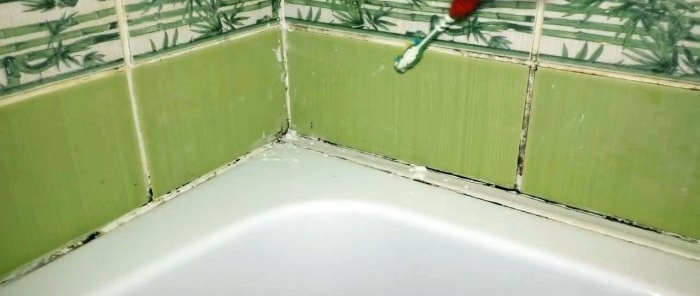 How to permanently remove mold and mildew and clean the seams between tiles