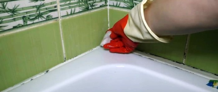 How to permanently remove mold and mildew and clean the seams between tiles