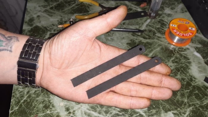 How to make good tweezers from fabric for metal