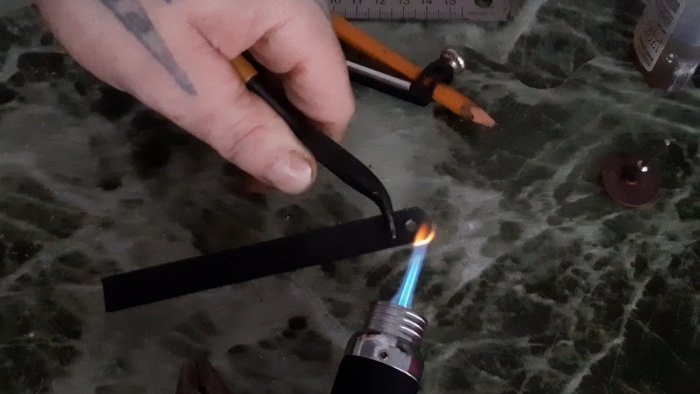 How to make good tweezers from fabric for metal