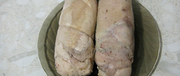 Lédús csirke tekercs főzés fokhagymával