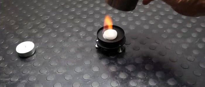 Paano gumawa ng isang compact heater mula sa isang lumang filter ng langis