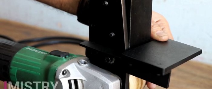 Kaip pasidaryti juostinį šlifuoklį naudojant šlifuoklį be suvirinimo