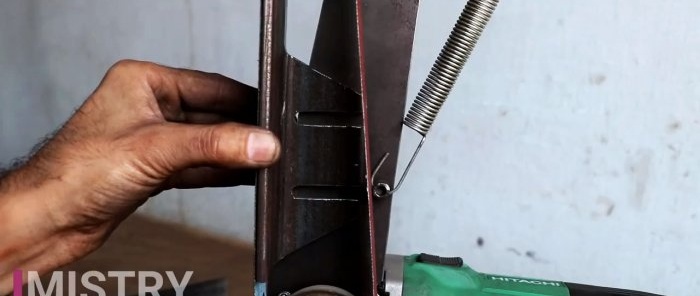 כיצד להכין מטחנת חגורות באמצעות מטחנה ללא ריתוך