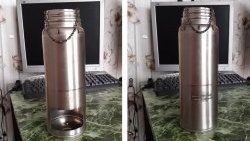 Cách làm ấm samovar cắm trại từ bình giữ nhiệt cũ