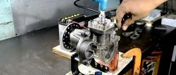 Cara membuat enjin petrol dari pemampat peti sejuk