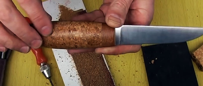 How to make a knife handle from bottle caps