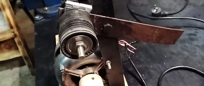 Најједноставнији брусилица без струга из мотора машине за прање веша