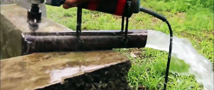 Domaća visokoučinkovita pumpa za pumpanje vode koju pokreće kutna brusilica