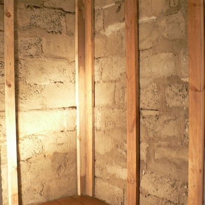 Mini sauna incorporada en una casa privada.