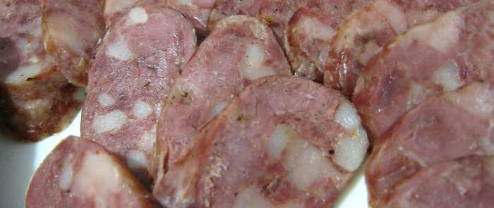 Homemade pork and beef sausage
