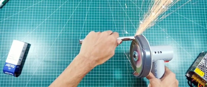 DIY cordless grinder