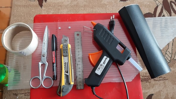 How to make a pencil case for storing small consumable tools from leftover polycarbonate